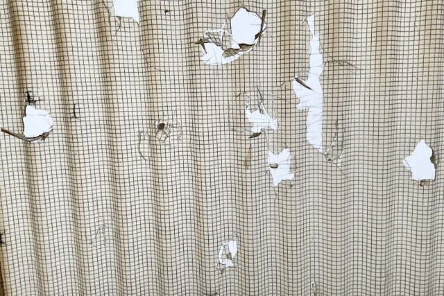 穴の空いた屋根