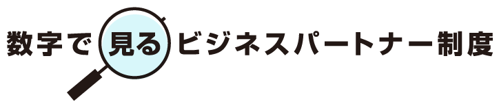 字でみるビジネスパートナー制度