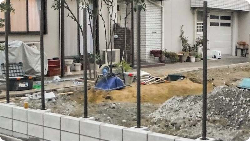 施工中の一例