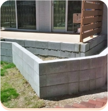 ブロック工事のイラスト