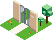 アルミ鋳物門扉